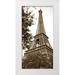 Maihara/Watt Jeff/Boyce 18x32 White Modern Wood Framed Museum Art Print Titled - La Tour Eiffel I - Eiffel Tower I