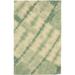 Green Tie-Dye 5X8 Hand-Tufted Modern Rug