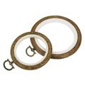 Uxcell 3 3.5 Rubber Round Embroidery Hoop Frame Cross-Stitch Ring 2in1 Set