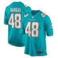 Men's Nike Jake Bargas Aqua Miami Dolphins Home Game Player Jersey