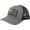 Columbia Men's PFG Mesh Snap Back Fish Flag Hat, Titanium/Black SKU - 515055