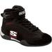 Simpson Racing AD012BK Adrenaline High Top Driving Shoes Youth Size 12 Black