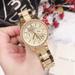 Michael Kors Accessories | Michael Kors Mk6597 Ritz Gold Stainless Steel Dial Chronograph Women's Watch. | Color: Gold | Size: Os