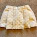 Kate Spade Bottoms | Designer Kate Spade Gold Skirt With Built In Bloomer - New With Tags | Color: Cream/Gold | Size: 18mb