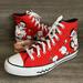 Converse Shoes | Converse Peanuts Snoopy Ctas Hi Signal Red Black White Men's Nwob | Color: Red/White | Size: 10.5
