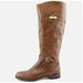 Coach Shoes | Coach Micha Brown Leather Tall Riding Boots, Size 6 | Color: Brown | Size: 6