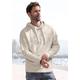 Hoodie H.I.S, Herren, Gr. XXL (60/62), beige, Sweatware, Obermaterial: 60% Baumwolle, 40% Polyester, unifarben, casual, regular fit normal, Rundhals, Langarm angesetztes Bündchen, Sweatshirts, Langarm Sweater mit Kapuze, aus Baumwollmischung