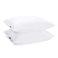 JA COMFORTS Duck Feather and Down Bed Pillows for Sleeping(2 Pack)- Standard/Queen(20IN—28IN), Hotel Collection, Natural Filling, Natural Cotton Cover, White