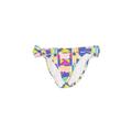 Victoria's Secret Pink Swimsuit Bottoms: Blue Paint Splatter Print Swimwear - Women's Size Small