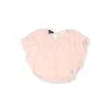 Ally B Short Sleeve Blouse: Pink Tops - Kids Girl's Size 10