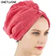 Chapeau de séchage des cheveux pour fille Turban Super absorbant bonnet de bain microfibre