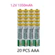 Batterie Ni-MH Rechargeable AAA 1.2V 1350mAh pour lecteurs CD/MP3 torches télécommandes