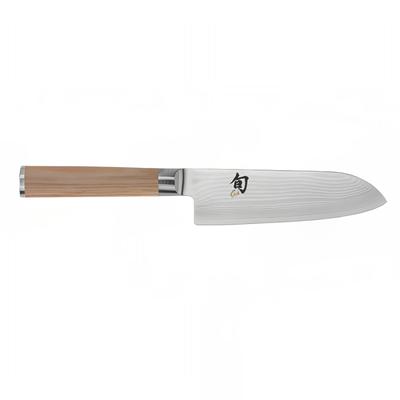 Shun 5 1/2" Santoku Knife w/ Blonde Pakkawood Handle, Stainless Steel