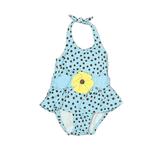 Gymboree One Piece Swimsuit: Blue Polka Dots Sporting & Activewear - Size 3-6 Month