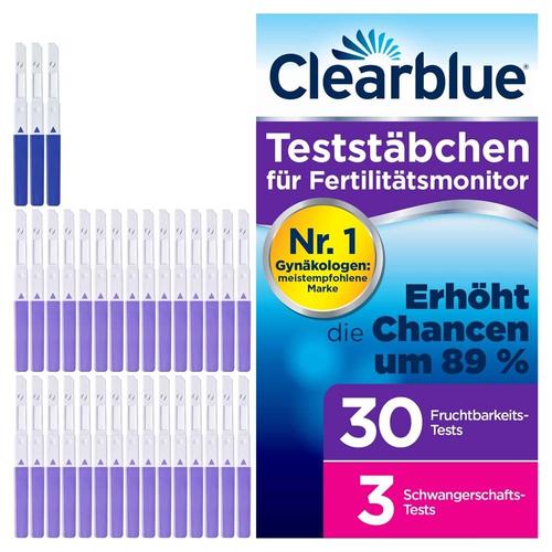 Clearblue Fertilitätsmonitor Teststäbchen 30+3 33 St