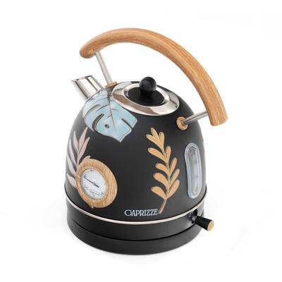 Caprizze - Wasserkessel Nara 2200 w Edelstahl mit integriertem Thermometer Fassungsvermögen 1,8 l