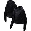 Sweat à capuche entièrement zippé en velours noir triple Pro Standard New York Knicks pour femmes - Homme Taille: S