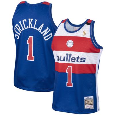 Mitchell & Ness Rod Strickland Royal Washington Bullets 1996/97 Hardwood Classics Swingman-Trikot für Herren Image