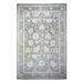 Shahbanu Rugs Camouflage Gray Natural Dyes Afghan Oushak Floral Motifs Extra Soft Wool Hand Knotted Oversized Rug (11'9"x17'6")