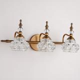 3 light vintage wall light fixture vanity wall lamp brass wall sconce over mirror