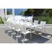 Essence 11 Pc Dining Set - Fabric color_White
