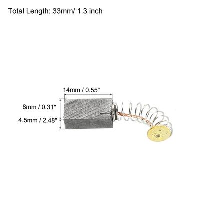 Carbon Brushes 0.55x0.31x2.48Inch for Electric Motors Power Tool 20Pcs - 0.55x0.31x2.48 Inch