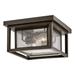 Hinkley- Outdoor Republic Medium Flush Mount- Oil Rubbed Bronze