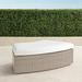 Pasadena Curved Ottoman in Dove Finish - Linen Flax, Standard - Frontgate