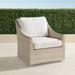 Ashby Lounge Chair with Cushions in Shell Finish - Alejandra Floral Cobalt, Standard - Frontgate