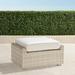 Ashby Ottoman with Cushion in Shell Finish - Performance Rumor Midnight, Standard - Frontgate