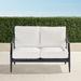 Trelon Aluminum Loveseat in Matte Black Finish - Black - Frontgate