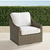 Ashby Swivel Lounge Chair with Cushions in Putty Finish - Dune with Canvas Piping, Standard - Frontgate