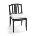 Set of 2 Trelon Dining Replacement Cushions - Rain Resort Stripe Indigo, Dining Side Chair - Frontgate