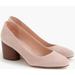 J. Crew Shoes | J. Crew Mid Heel Sage Pump Suede Pink L0315 | Color: Pink | Size: 8.5