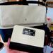 Kate Spade Bags | Beautiful New Kate Spade Stone & Black Leather Shoulder Bag And Wallet $450 | Color: Black/White | Size: Large