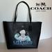 Coach Bags | Nwt Disney X Coach City Tote Signature Canvas Interior Motif Ursula Cc160 Bag | Color: Black | Size: Os