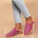 Free People Shoes | Free People Purple Dancing Queen Velvet Beaded Loafer Mules Size 40/ Us 10 Nwot | Color: Pink | Size: 10