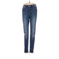 &Denim by H&M Jeans - Mid/Reg Rise: Blue Bottoms - Women's Size 27 - Dark Wash