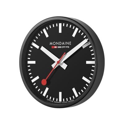 Mondaine Offical Swiss Railway Wall Clock Black 25...