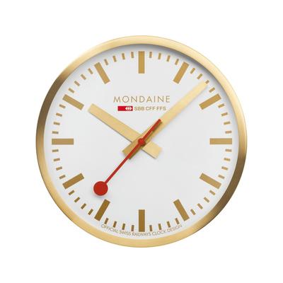 Mondaine Wall Kitchen Clock Golden 40cm A995.CLOCK...