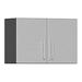 Ulti-MATE Garage Cabinets Oversized 2-Door Wall Cabinet in Stardust Silver Metallic