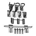 Proslat 12-Piece Sports Hook Kit