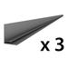 Proslat 8 ft. PROCORE+ PVC Carbon Fiber Slatwall Top Trim (3-Pack)