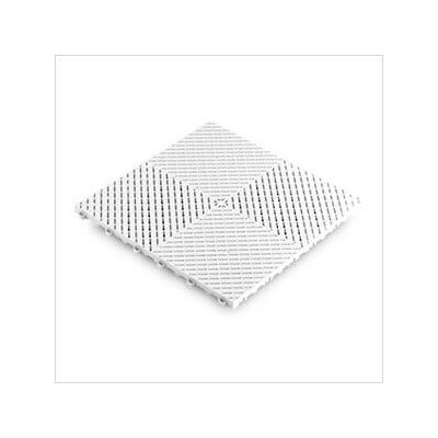 Swisstrax Arctic White Ribtrax Smooth Pro Garage Floor Tile (24-Pack)