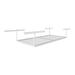 MonsterRax 4'x8' Overhead Storage Rack 12" to 21" Drop - White