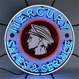 Neonetics Mercury Sales and Service 24-Inch Neon Sign