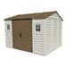 DuraMax Apex 10.5' x 8' Vinyl Shed with Foundation