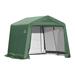 ShelterLogic 10x12x8 ShelterCoat Peak Style Shelter (Green Cover)