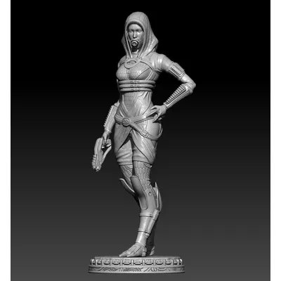 1/24 75mm 1/18 100mm Résine Modèle Analyste Alienl Femme Soldat Figure Sculpture Non Peint Pas de