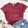 T-shirt The Lord Will Fight For You You Only Need To Be Still Exodus 14:14 pour femme haut